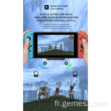 Transmetteur adaptateur Bluetooth pour Switch/Switch Lite